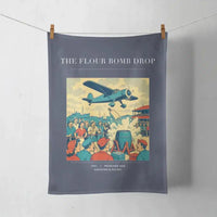 Thumbnail for VINTAGE G4259 - The Flour Bomb Drop - Designed Towels design on navyblue
