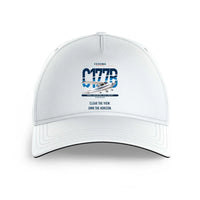 Thumbnail for Cessna 177B Cardinal design on white printed hat