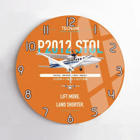 Thumbnail for Tecnam P2012 STOL design on orange no frame wall clock