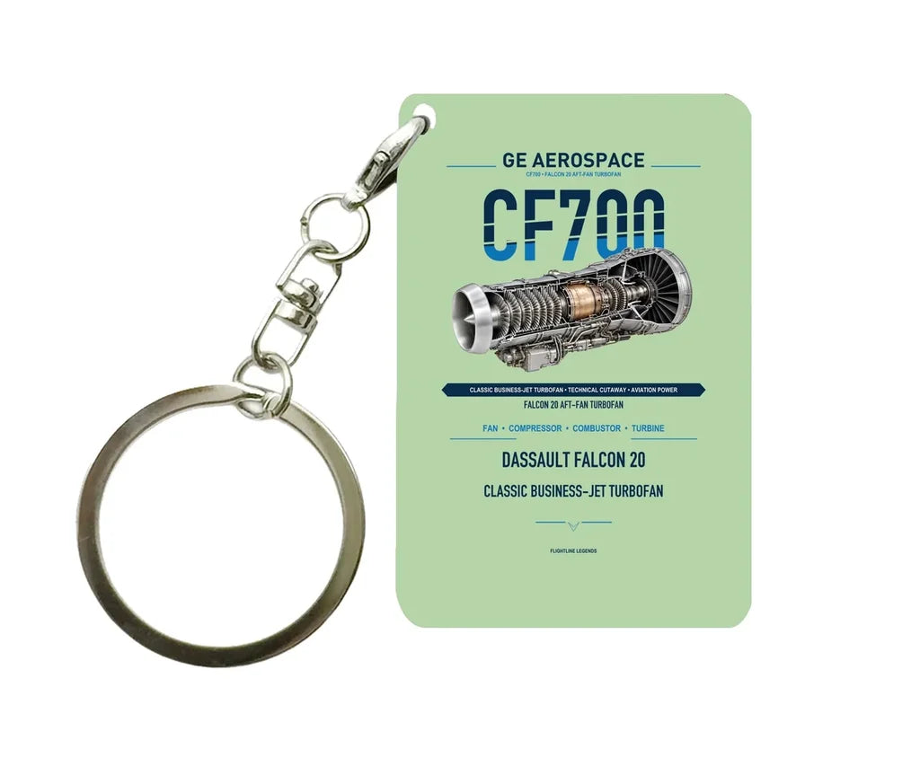 CF700 Key Chain design on light green key chain