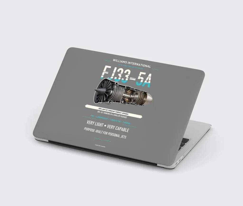 FJ33-5A design on gray MacBook case