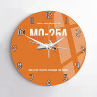 Thumbnail for MQ-25A STINGRAY design on orange no frame wall clock