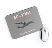 Thumbnail for AC-130J Ghostrider design on gray rectangle mouse pad