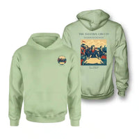 Thumbnail for VINTAGE G4164 - The Aviatrix Circuit - Double-Side Hoodie design on lightgreen double side