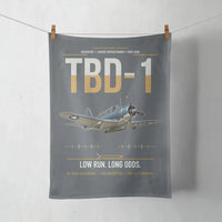 Thumbnail for TBD-1 Devastator design on gray towel