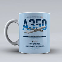 Thumbnail for A350-900 Mug design on light blue airbus