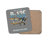 Thumbnail for Boeing P-12E design on gray 1 piece coaster