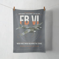 Thumbnail for de Havilland Mosquito FB VI design on gray towel