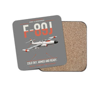 Thumbnail for F-89J Scorpion design on gray 1 piece coaster