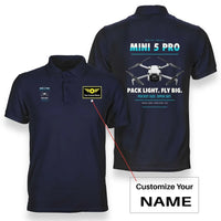 Thumbnail for DJI Mini 5 Pro design on navy blue polo with custom name badge