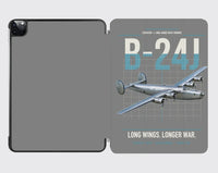 Thumbnail for B-24J Liberator design on gray ipad tablet case