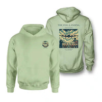 Thumbnail for VINTAGE G4095 - The Fog Landing - Double-Side Hoodie design on lightgreen double side