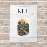 Thumbnail for Kuala Lumpur International Airport KUL vertical canvas print - no frame - white background