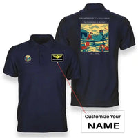 Thumbnail for VINTAGE G4427 - The Apprentice's Solo Dawn - Double-Side Polo T-Shirt design on navyblue+name