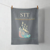 Thumbnail for Cyril E. King Airport (STT) design on gray towel