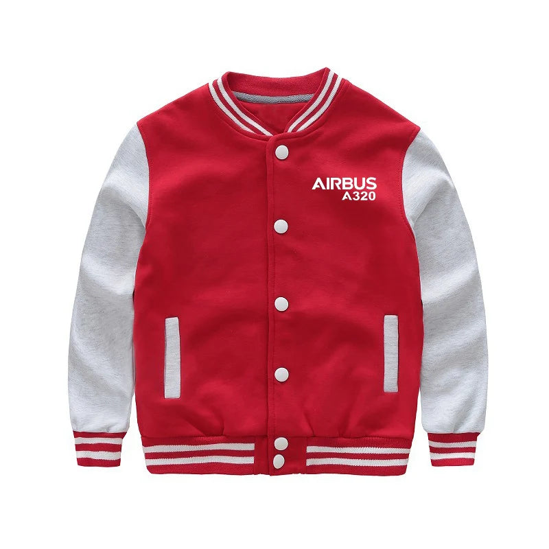 Airbus A320 & Text Designed "CHILDREN" Baseball Jackets - view 12