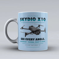 Thumbnail for X10 Mug design on light blue skydio