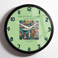 Thumbnail for VINTAGE G4075 - The Flying Yacht - Designed Wall Clocks design on lightgreen framed
