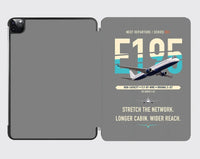 Thumbnail for Embraer E195 design on gray ipad tablet case