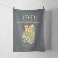Thumbnail for Asturias Airport (OVD) design on gray towel