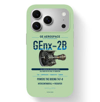 Thumbnail for GEnx-2B Case design on light green iphone case