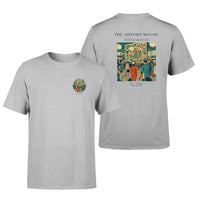 Thumbnail for VINTAGE G4132 - The Airport Mosaic - Double-Side T-Shirt design on lightgray double side t shirt