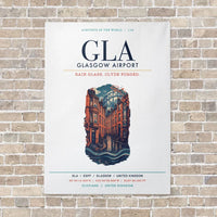 Thumbnail for Glasgow Airport GLA vertical canvas print - no frame - white background
