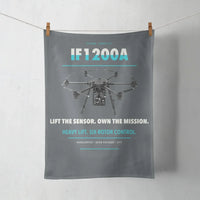 Thumbnail for Inspired Flight IF1200A design on gray towel