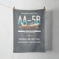 Thumbnail for Grumman American AA-5B Tiger design on gray towel