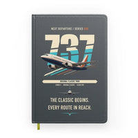 Thumbnail for Boeing 737-300 Classic design on gray notebook
