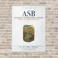Thumbnail for Ashgabat International Airport ASB vertical canvas print - no frame - white background
