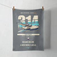 Thumbnail for Boeing 314 Clipper design on gray towel
