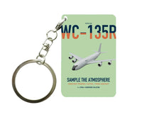 Thumbnail for WC-135R Constant Phoenix design on light green designed key chain, double-side print