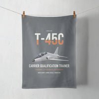 Thumbnail for T-45C Goshawk design on gray towel