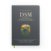 Thumbnail for Des Moines International Airport (DSM) design on gray notebook