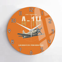 Thumbnail for A-1H Skyraider design on orange no frame wall clock