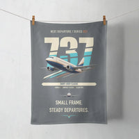 Thumbnail for Boeing 737-500 Classic design on gray towel