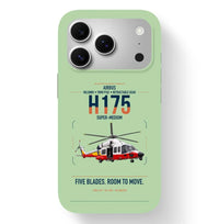 Thumbnail for Airbus H175 design on light green magsafe iphone case, for iPhone 17 Pro