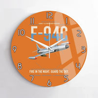 Thumbnail for F-94C Starfire design on orange no frame wall clock