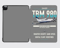 Thumbnail for Daher TBM 980 design on gray ipad tablet case