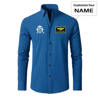 Thumbnail for Skeleton Pilot Designed Long Sleeve Shirts - view 11