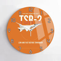 Thumbnail for BAC TSR-2 design on orange no frame wall clock