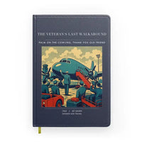 Thumbnail for VINTAGE G4453 - The Veteran's Last Walkaround - Designed Notebooks design on navyblue