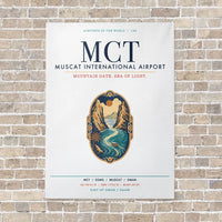 Thumbnail for Muscat International Airport MCT vertical canvas print - no frame - white background