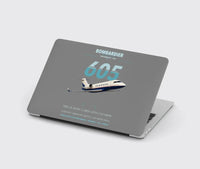 Thumbnail for Bombardier Challenger 605 design on gray MacBook case