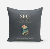 Thumbnail for Sarasota Bradenton International Airport (SRQ) design on gray pillow
