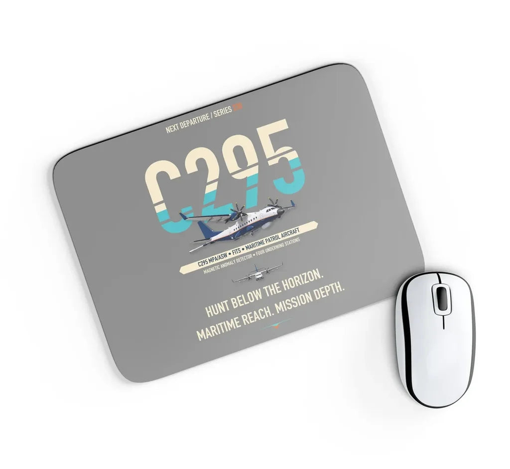 Airbus C295 MPA/ASW design on gray rectangle mouse pad