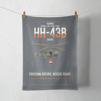 Thumbnail for Kaman HH-43B Huskie design on gray towel