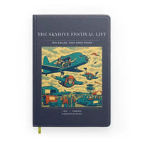 Thumbnail for VINTAGE G4471 - The Skydive Festival Lift - Designed Notebooks design on navyblue