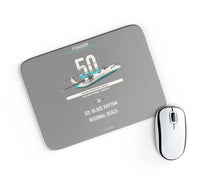 Thumbnail for Fokker 50 design on gray rectangle mouse pad